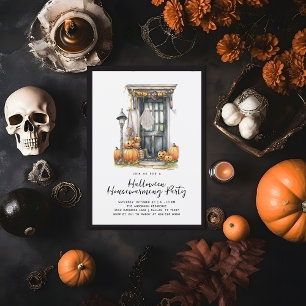 Faire-part Maison Halloween   Fête de pendaison de crémaillèr