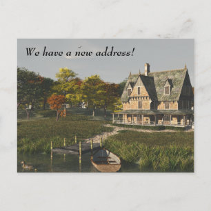 Faire-part Maison sur le lac - Nouvelle carte postale