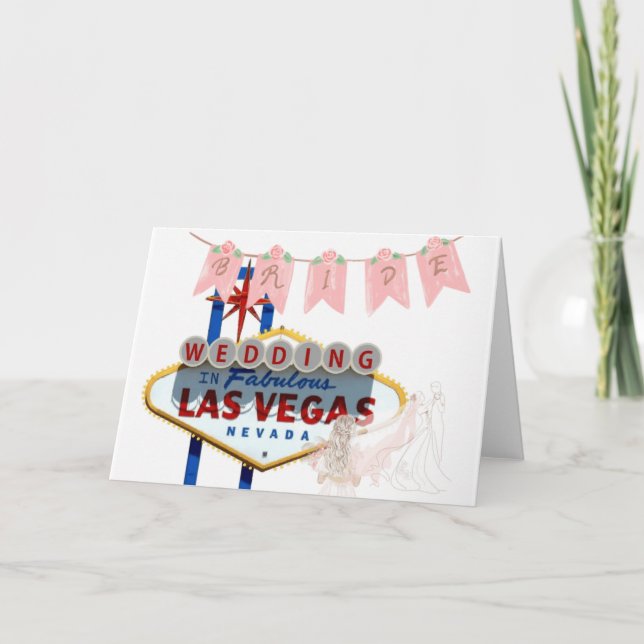 Faire-part Mariage à Las Vegas Card (Devant)