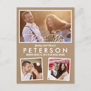 Faire-part Mariage amusant et amusant - Artisanat