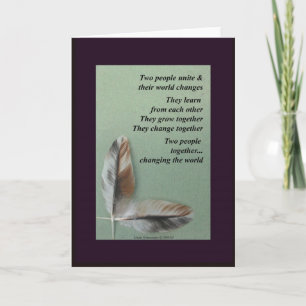 Faire-part Mariage Bliss - Deux personnes s'unissent