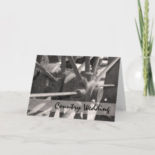 Faire-part Mariage campagnard Wagon Wheel Enregistrer la date