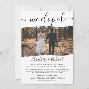 Faire-part Mariage cool moderne nous avons choisi la photo sc