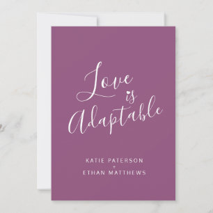 Faire-part Mariage de streaming multiberry love adaptable cha