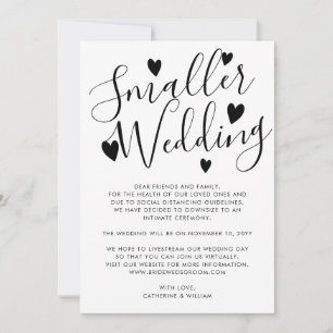 Faire-part Mariage Élégant Plus Petit Réduction du Mariage Ch