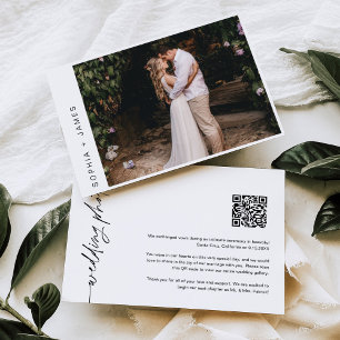 Faire-part Mariage EVERLEIGH Minimal Elopement