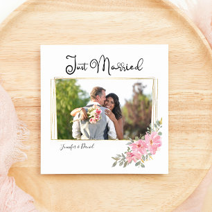 Faire-part Mariage Floral Rose Pâle Luxuriant Aquarelle