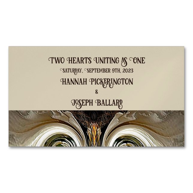 "Faire-part Mariage" Magnet Carte de visite (devant)