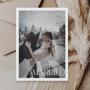 Faire-part Mariage Minimaliste Code QR Mariés