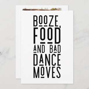 Faire-part Mariage photo moderne amusant Sauvez les dates