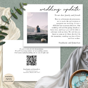 Faire-part Mariage Postpontage Photo Mise à jour Script moder