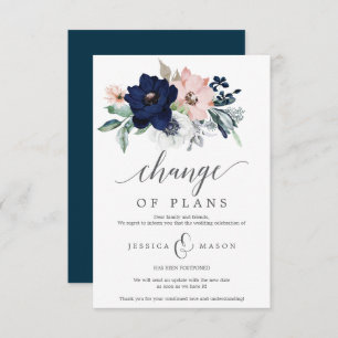 Faire-part Mariage reporté - Annulation