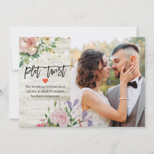 Faire-part Mariage Reporté Modifier La Date Flot Twist Photo