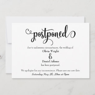 Faire-part Mariage reportée du script de torsion