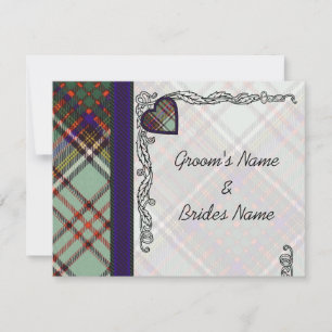 Faire-part mariage RSVP Anderson Tartan