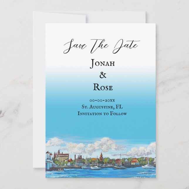 Faire-part Mariage St Augustine (Devant)