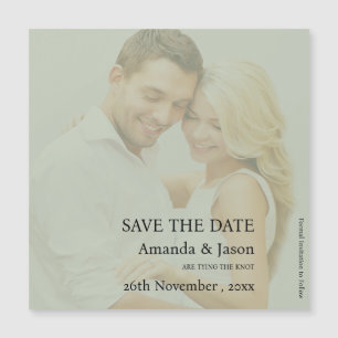 Faire-part Mariage translucide moderne Sage Green