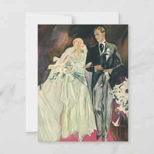 Faire-part Mariage vintage Nouveaux mariés, Mariée heureuse e