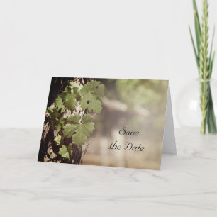Faire-part Mariage viticole Feuille de raisin Enregistrer la