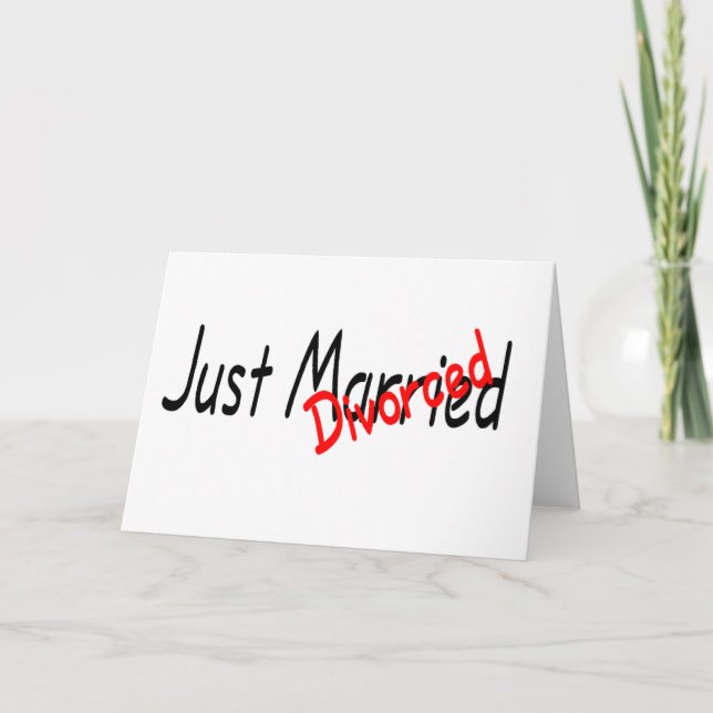 Faire-part Marié Divorcé (Devant)