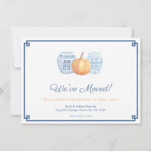 Faire-part Marine classique et Citrouille orange Changement d