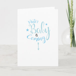 Faire-part Maternité Grossesse drôle Grossesse d'hiver bébé a
