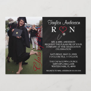 Faire-part Médicale branché de diplôme d'études de