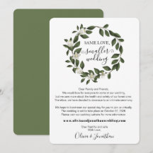 Même amour vert botanique Mariage plus petit Réduc