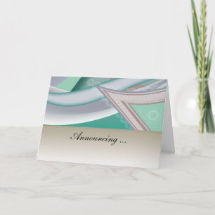 Faire-part Menthe abstraite de chocolat