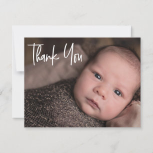 Faire-part MERCI personnalisé Photo bébé