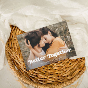 Faire-part Mieux   Boho Multi Photo Fiançailles