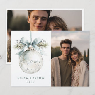 Faire-part Minimal Merry Christmas Ornament