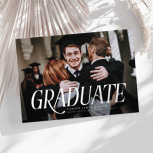 Faire-part minimaliste d'obtention d'un diplôme ph