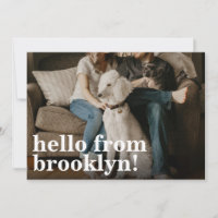 Minimaliste Hello New Home Adresse Photo Déplaceme