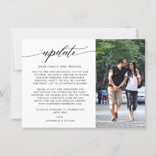 Faire-part Mise à jour mariage   Photo Mariage plus petit