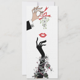 Faire-part Mistletoe Mischief 1950 Illustration Mode