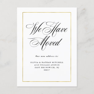 Faire-part mobile de   d'or minimal moderne de