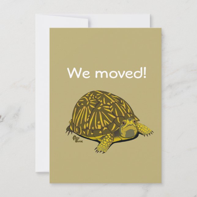 Faire-part mobile de tortue (Devant)