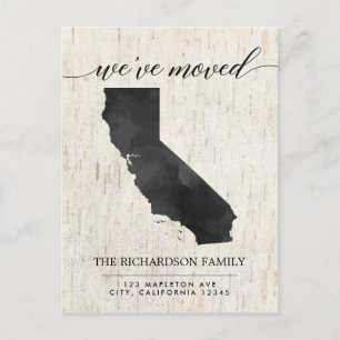 Faire-part mobile, état de la Californie rustique