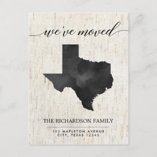 Faire-part mobile, état du Texas rustique