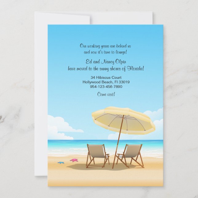 Faire-part mobile Transats (Devant)