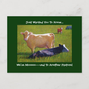 FAIRE-PART MOBILE : Vaches dans Pature : Peinture