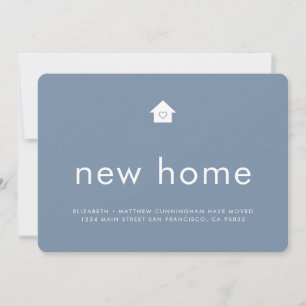 Faire-part Moderne couleur vive Minimaliste Nouvelle maison