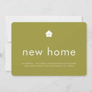 Faire-part Moderne couleur vive Minimaliste Nouvelle maison