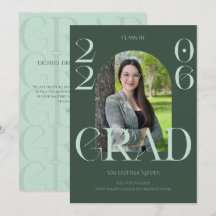 Moderne gras typographie vert foncé dégradé