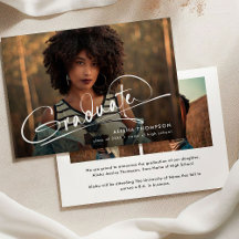 Moderne Script Diplômé 3 photo Collage Graduation