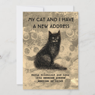 Faire-part Mon chat et moi avons déménagé Annonce