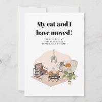 Mon chat et moi avons déménagé Changement d'adress