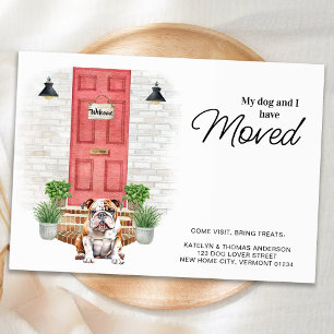 Faire-part Mon Chien et moi avons déménagé un Chien à Chien à