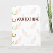 Motif de chats colorés bas